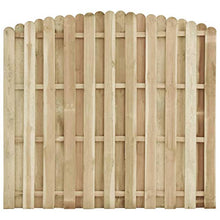 vidaXL Legno di Pino Impregnato Verde Pannello di Recinzione Elegante Robusto Privacy Sicurezza Barriera da Giardino Recinto 180x(155-170) cm