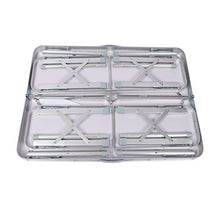 Wiltec Tavolo Pieghevole a Valigetta con Due panche Color Argento 90x66x70cm in Alluminio