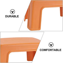 WINOMO Sgabello per Bambini Sedia in Plastica per Camera da Letto Bagno Cucina Soggiorno (Arancione)