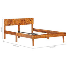 SKM Giroletto in Legno Massello di Sheesham 120x200 cm (23.38kg)