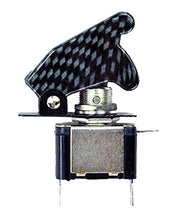 SaySure - 12V 20A Car Auto Carbon Fiber Blue LED Toggle Switch