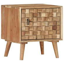 vidaXL Comodino 42x35x45 cm in Legno Massello di Acacia