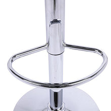 WOLTU BH23ws-2 Coppia Sgabelli da Bar Moderni Girevoli Sedia Cucina Alta con Schienale Quadrato Senza Braccioli Altezza Regolabile in Ecopelle Bianco