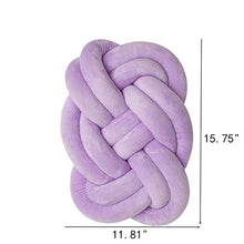 yinyinpu Cuscino Knot Cuscini Decorativi Bambini Cuscino Annodato Grigio Cuscino di Velluto Cuscino attorcigliato Cuscini Verdi Cuscino del Sedile Purple