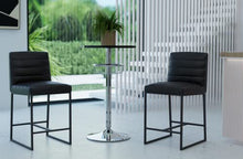 Premiere Housewares 2402718 Tavolo da Bar con Base Cromo, Nero