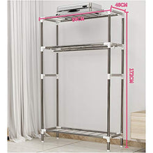 wardrobe Armadio in Tessuto, Armadio Assemblato in Tubolare d'Acciaio da 25 Mm, Doppio Armadio in Tessuto Economico
