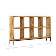 FAMIROSA Credenza 160x25x95 cm in Legno Massello di Mango