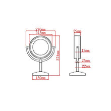 specchio trucco,specchio trucco,Specchio cosmetico da tavolo a LED con ingrandimento 3 volte da 8,5 pollici, specchio cosmetico illuminato in stile europeo, bronzo rosso