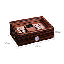 ZYING Leggero Cigar Humidor Valigia - con Pannello Frontale Digitale igrometro Versatile Strong Seal Resistente all'Usura