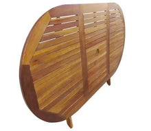 Cikonielf Set da Pranzo Pieghevole da 7 Pezzi in Legno massello di Acacia