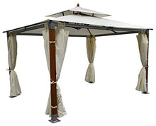SAMIRA Gazebo da Giardino 3x4 in Legno-Alluminio MOD. Porto Rico