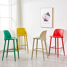 GAXQFEI Chaise Modern Pp Eco-Friendly Plastic Seat Barstool Kitchen Breakfast Dining Chair |Pub| Bar Bistro Cafe Counter High Chair Stools with Counter Stool,bianca