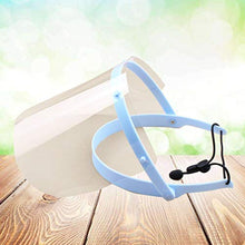 EXCEART Visiera in Plastica Trasparente Viso Integrale Cucina Visiera Antispruzzo Antinebbia Visiera Protettiva per Cucina Esterna (Blu)