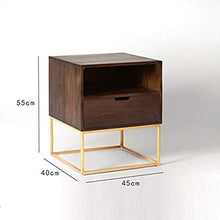 Comodino in legno massello cassettiera comodino, resistente, adatto per camera da letto, soggiorno, ecc.