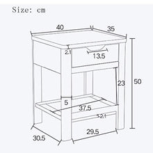RCLD Comodini Mobili Camera da Letto Armadietto Comò Cassetto in Legno massello Scaffale Basso (Color : Brown, Size : 40 * 35 * 50cm)