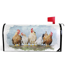 Pollo e Galli Acquerello Fattoria Animale Casella Postale Coperture Magnetiche Giardino Cantiere Decorazione Casa Dimensioni Standard 53,3 cm x 45,7 cm