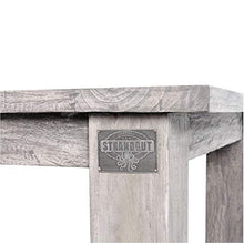 Strandgut07 T80867 Tavolo, Teak, Grigio, 75x75x75 cm