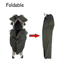 XIAOLY Sedia da Spiaggia/Sedia Pieghevole Multifunzione/Poltrona Reclinabile, Pieghevole Portatile, Adatta per Giardino, Spiaggia, Pesca, Campeggio,Green