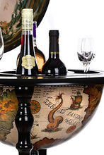 Birendy, grande carrello da bar con coperchio e ruote, a forma di mappamondo, in 4 colori a scelta (nero, bianco, lucido)
