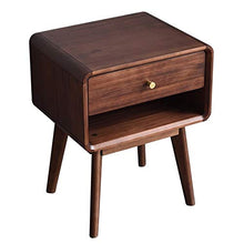 AINIYF Comodino in Legno massello con Comodino for Camera da Letto con 1 cassetto Comodino (43x35x54,5 cm) (Color : Brown)