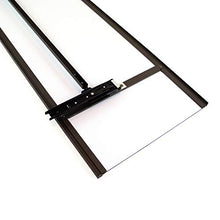 EMUCA - Specchio estraibile per interni di armadio, specchio mobile interno regolabile, 340 x 1000 mm, finitura grigio metallizzato