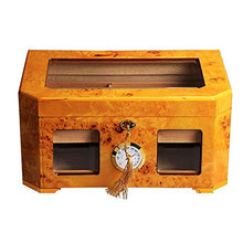 XUSHEN-HU Doppio Pallet Cassetto Humidor Giallo Mass Cigar