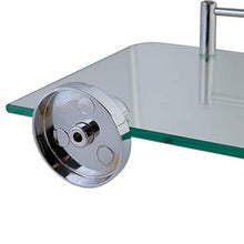 axentia 282101 Mensola da Parete per Bagno, Argento, 35x0.5x26 cm