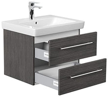 Mobile bagno con lavabo Villeroy & Boch Subway 2.0 60cm antracite venato
