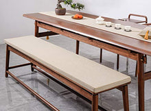 Cuscino per panca da giardino a 2/3 posti, imbottitura spessa per panca da giardino, antiscivolo, per patio, cucina, interni ed esterni (beige, 120 x 30 cm)
