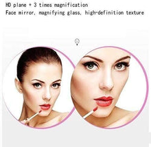 Specchio 3X Trucco Illuminato ingrandimento 3X con luci e ingrandimento, vanità Touch Screen