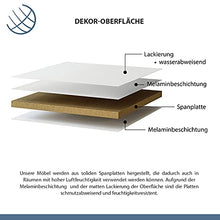 Planetmöbel Mobiletto per lavabo in ceramica, a specchio, 50 cm, opaco (bianco opaco)