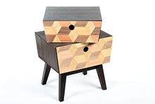 Way Home Store Comodino 2 cassetti Legno New retrò Industrial 52cm