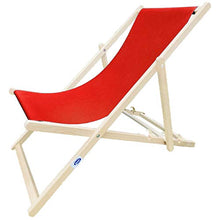Decorwelt - Sedia a sdraio da giardino, pieghevole, con schienale alto, in legno