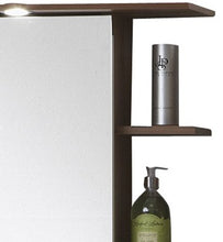 SB-Design Fresh B5 Pensile con specchio contenitore, 65x29x72 h cm, Castagno/Bianco