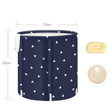 AXIANQI Vasca Portatile per Adulti a Triangolo Nero Vasca Portatile da 65 cm x 70 cm A C
