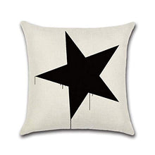 WDX- Cuscino in cotone confortevole tessuto stampato cuscino divano 45 x 45 cm durevole G