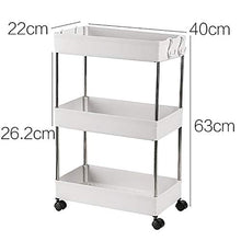 Omenluck - Carrello da cucina con ruote, 1 pezzo
