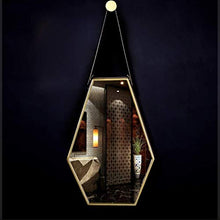 YHtech. Bagno Specchio Appeso, personalità Ferro battuto Specchio - Bathroom Vanity Specchio - Specchio Bagno - Specchio Quadrato - Bagno Europea Specchio