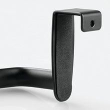 InterDesign Axis Portasciugamani da Armadietti, Metallo, Nero, 25x6.5x6.5 cm