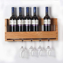 Elegante Scaffale per Vino Portabottiglie in Legno Portabottiglie da Parete a Parete, HJJ