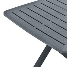 SKM Tavolo da Giardino Pieghevole Verde 79x72x70 cm in Plastica