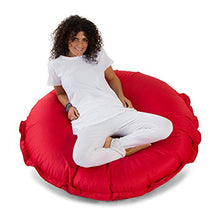 Avalon Pouf Cuscino Impermeabile Rotondo Macarons tessuto tecnico Samba per esterno Verde mela sfoderabile misure 135*135cm