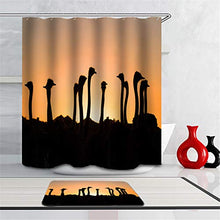 LIYAN Combinazione Bagno. Immagini Chiare E Colori Vivaci Rendono Il Tuo Bagno Pieno di Vita. Accessori da Bagno. Struzzo al Tramonto.