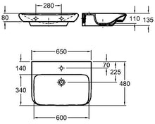 Mobile bagno con lavabo Geberit MyDay 65cm nero satinato