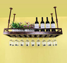 WLABCD Cremagliera per Vino Home Red Holder Portabicchieri per Vino Ristorante Bar S, Supporto per Calice Appeso, Cereale Del Bicchiere Di Vino Creativo Porta Bicchiere da Vino,60X35Cm,B.