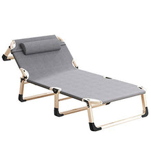 XIAOLY Spiaggia Sedia/Salotto/Letto Pieghevole Portatile, Versatile Regolabile per Giardino, Coperta, Campeggio, Coperta, Ufficio,Grey