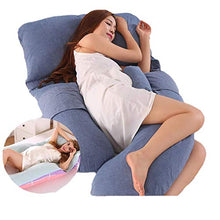 Gravidanza Full Body cuscino di maternità cuscino trapuntato cotone lavato cotone Gravidanza corpo del cuscino include copertura del cuscino di cotone con il rilievo di raffreddamento, 06,170x80x20cm