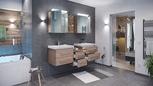 Set arredo bagno City (6 pezzi), incl. 2x Lavabo Subway 2.0 rovere chiaro