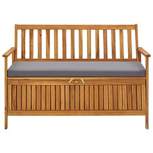 vidaXL Cassapanca da Giardino 120 cm in Legno Massello di Acacia
