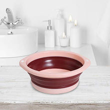 Biteatey Lavabo da viaggio portatile in plastica pieghevole per la casa